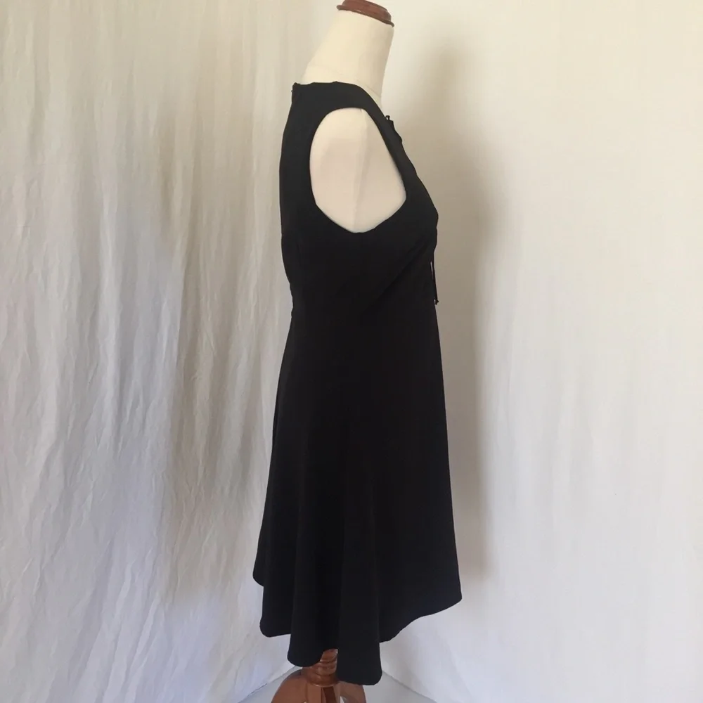 ZARA womens M black fitted dress lace up bodice  sleeveless NEW woth tags LBD - Picture 3 of 16